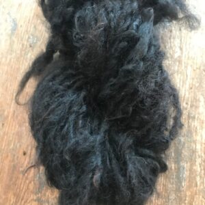 Natural brown/black “Wednesday” alpaca handspun yarn, 20 yards