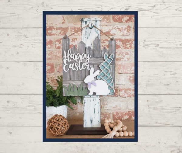 “You Be the Maker” Box Kit – Happy Easter Rabbit Fence Sign