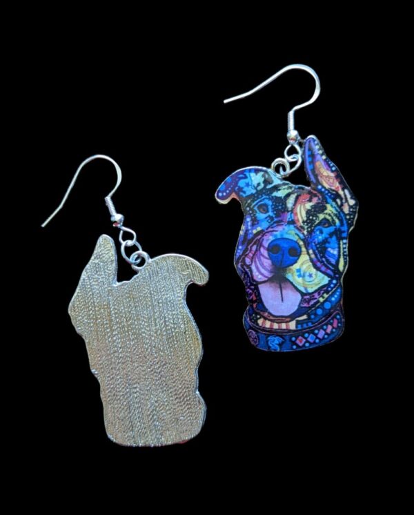 Mosaic Staffordshire Terrier Earrings