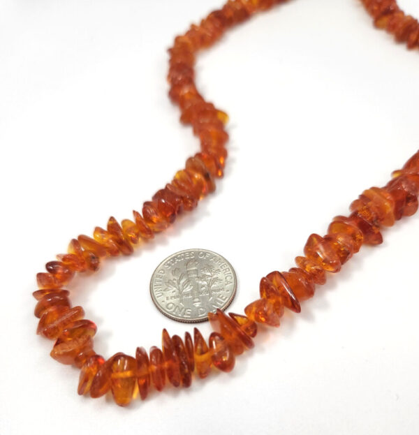 Baltic Amber Gemstone Beaded Long 30 Inch Necklace