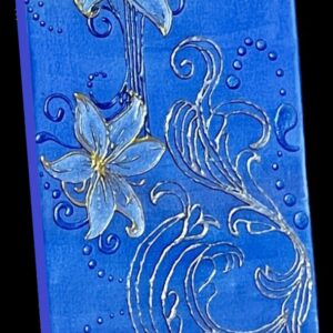 “Lilies”-Hand Painted Canvas 30″x18″