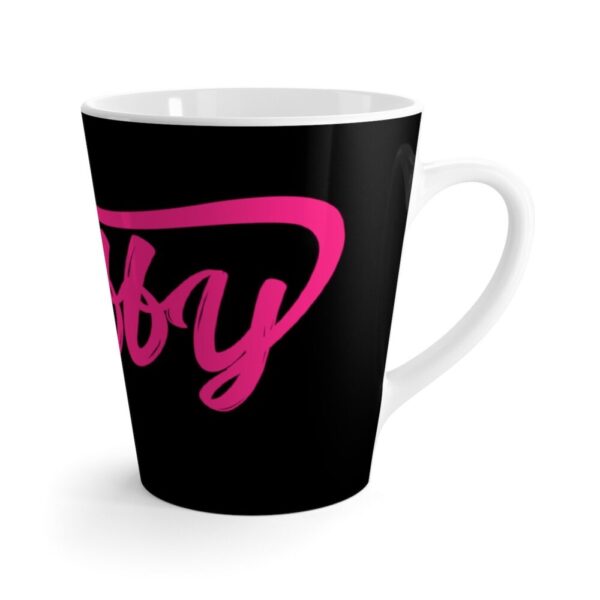 Fluffy Latte mug- Black/Pink