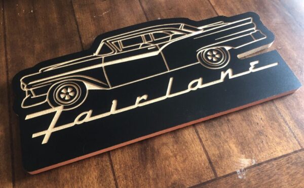 1957 Ford Fairlane Engraved Sign