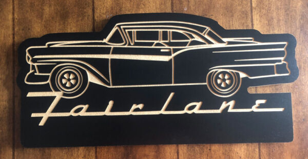1957 Ford Fairlane Engraved Sign