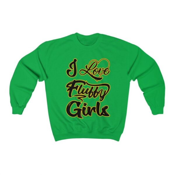 I love Fluffy Girls Unisex Heavy Blend™ Crewneck Sweatshirt