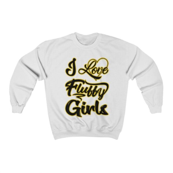I love Fluffy Girls Unisex Heavy Blend™ Crewneck Sweatshirt