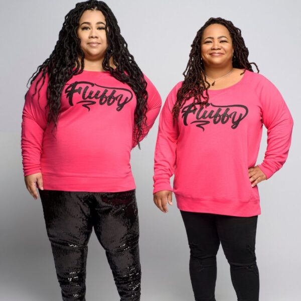 Fluffy Women’s Curvy French Terry Plus Sweatshirt