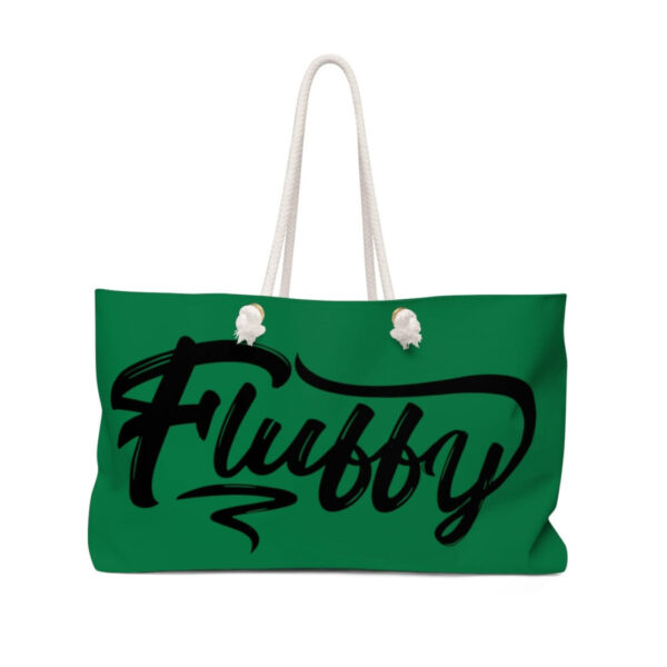 My Beautiful Fluffy Bottega Green Weekender Bag