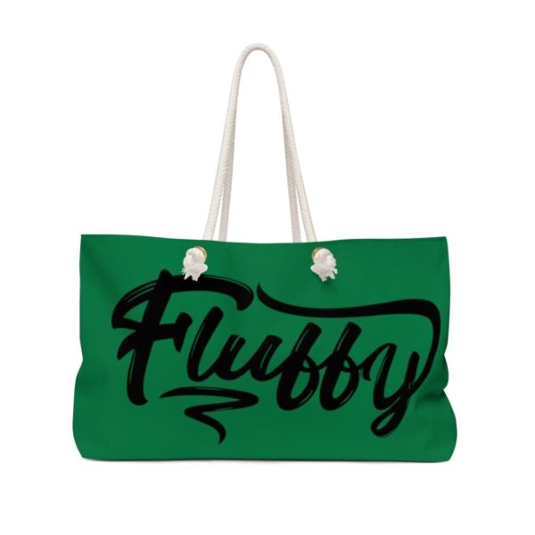My Beautiful Fluffy Bottega Green Weekender Bag