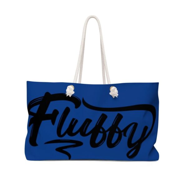 Winter Blue Fluffy Weekender Bag