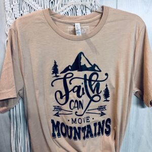 Faith can Move Mountains Tee (LARGE)