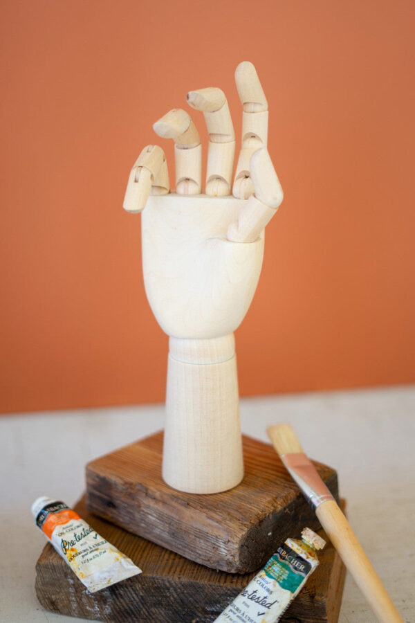Wooden hand artists’ mannequin