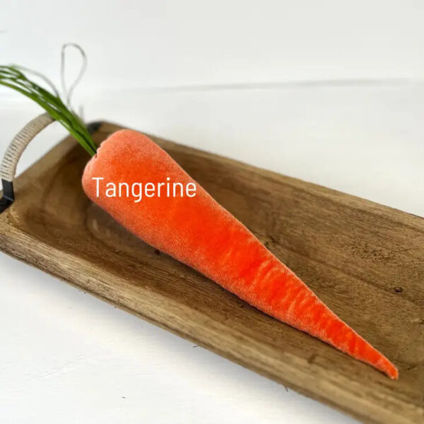 Handmade Velvet Carrots