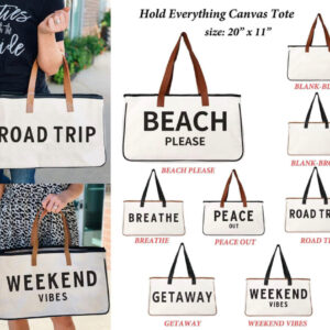 Hold Everything Canvas Totes