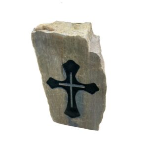 Engraved Cross Stone