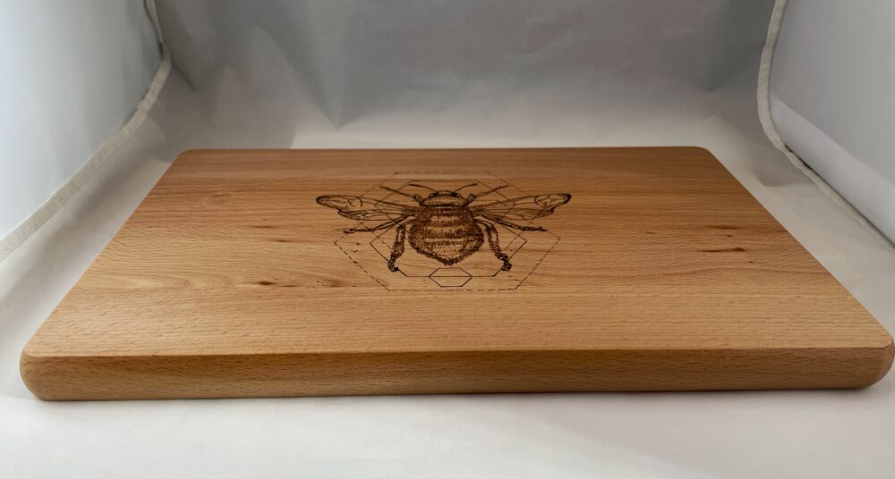Honeybee Honeycomb Wood Burned Cutting Board – Shop Iowa
