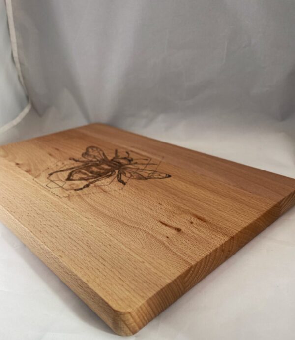 Mystic Honeybee Wood Burned Cutting Board