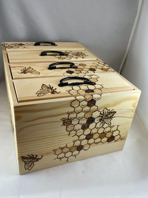 Honeybee Honeycomb 4 Drawer Chest