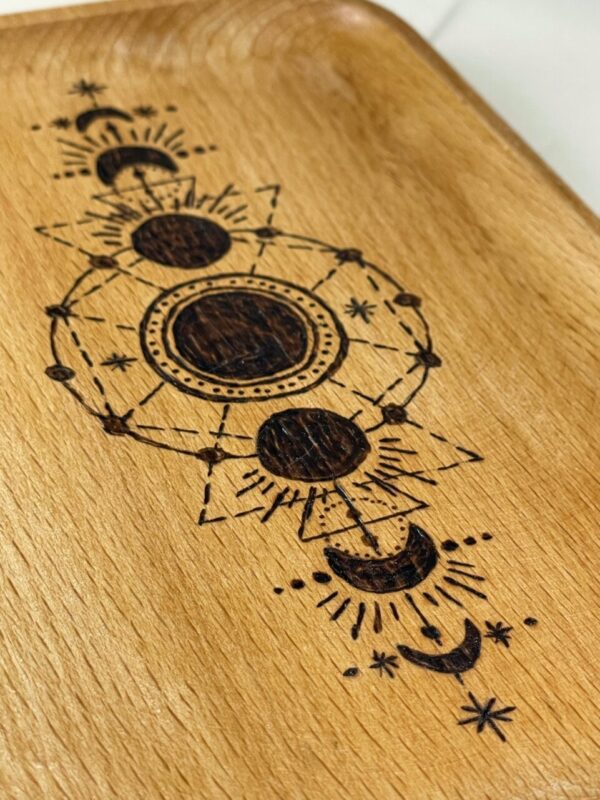 Mystic Moon Phase Cheese Board