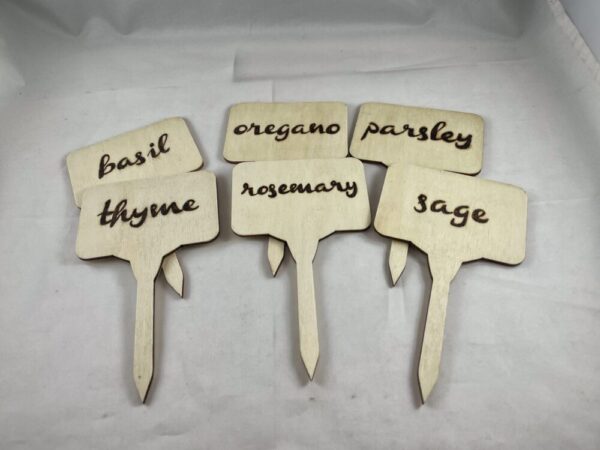 Herb Plant Markers Set of 6