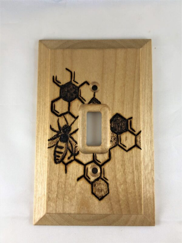 Honeybee Honeycomb Light Switch Plate Cover