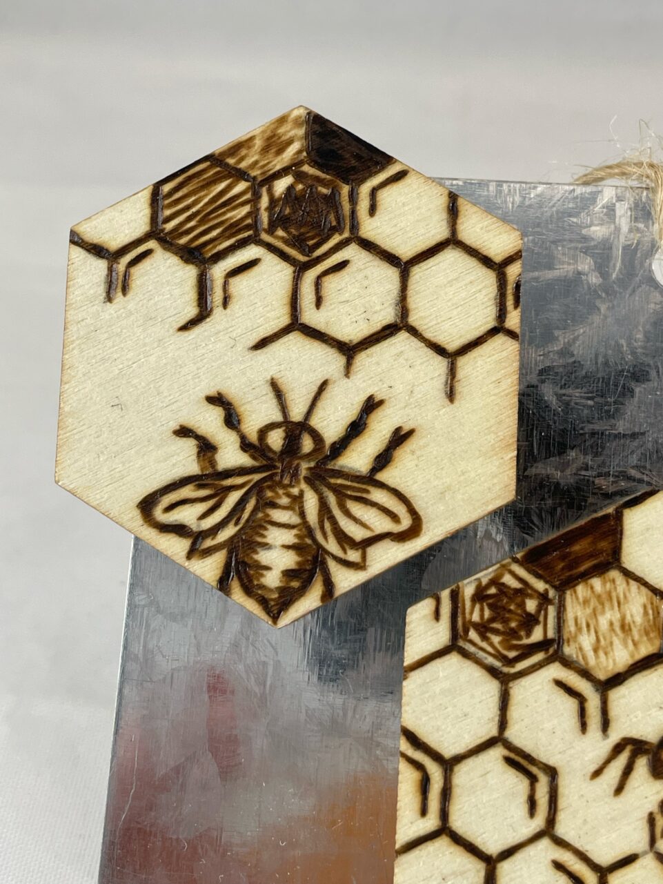 Mystic Honeybee Hexagon Wood Trivet – Shop Iowa