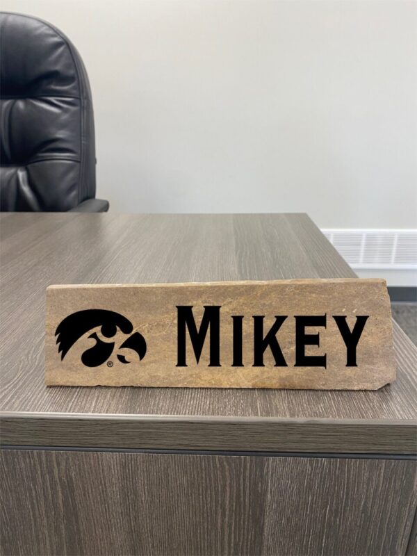 University of Iowa Hawkeyes Desk Nameplate