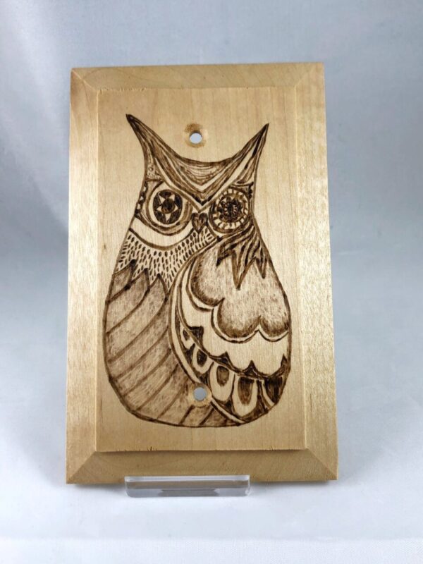 Owl Mandala Electrical Plate Cover