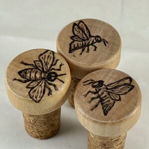 Honeybee Wine Bottle Stopper Set of 3