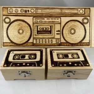 Retro Boombox & Cassette Tape Trinket Boxes | Sold as Set or Single
