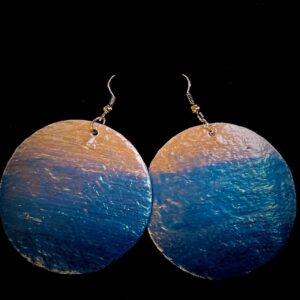 Shell Ombre Blue Earrings