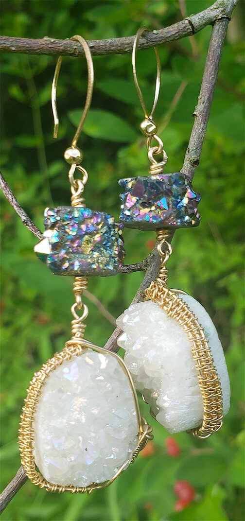 Electric Gold Threads Earrings