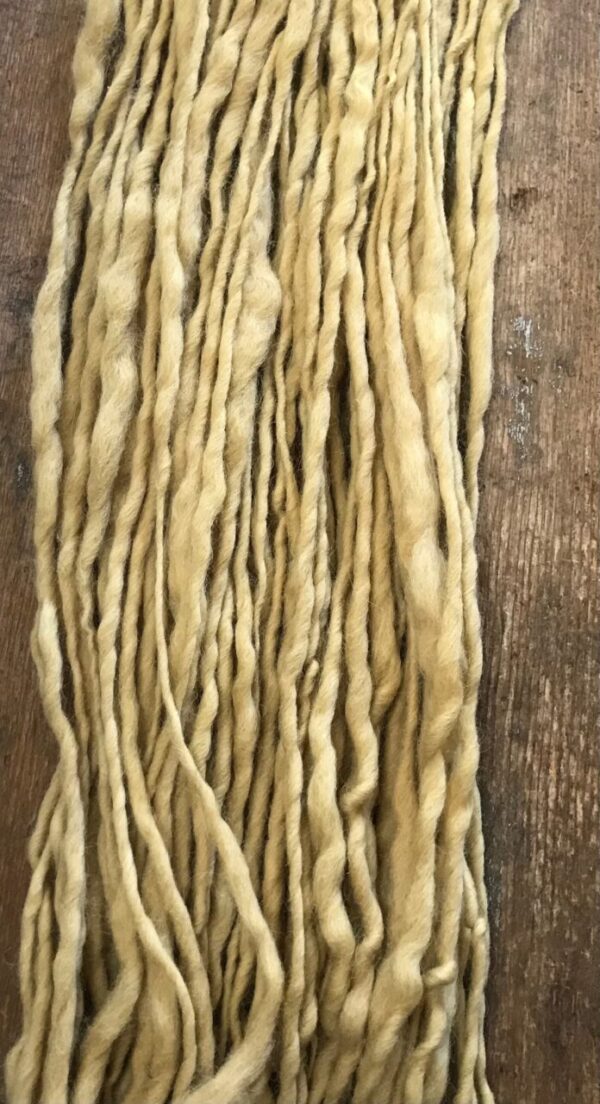 Comfrey  Leaf naturally dyed handspun yarn, 50 yards