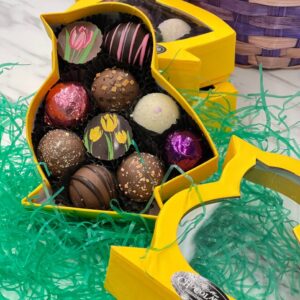 Chick Shaped Easter Assorted Truffle Box