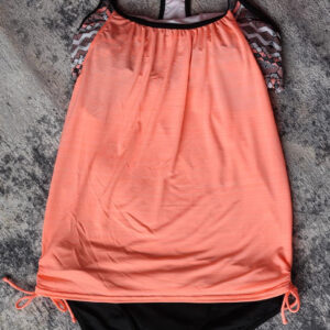 Pink Printed Lined 2-Piece Tankini Swimsuit