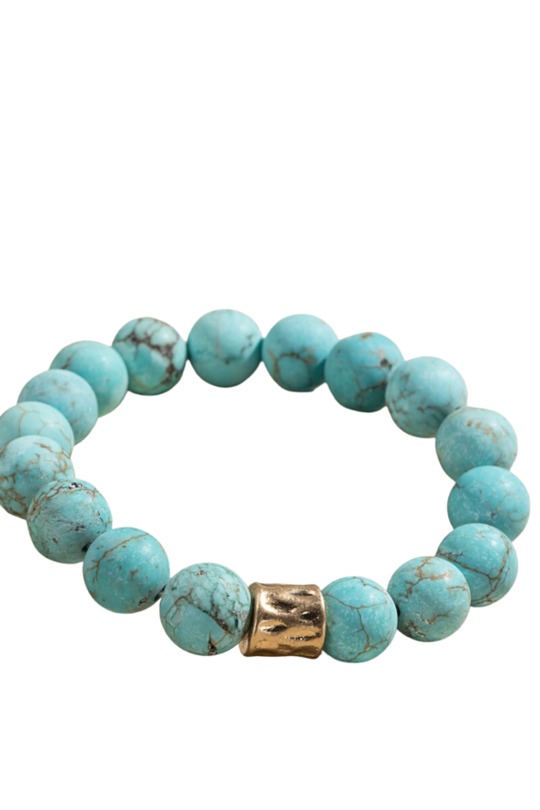 Turquoise Stretchy Stackable Bracelet