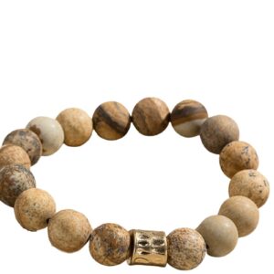 Sand Brown Stretchy Stackable Bracelet