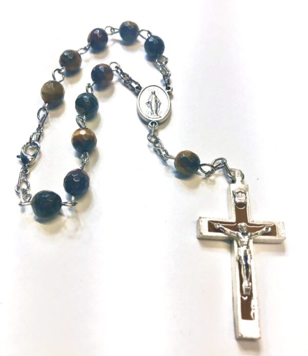 Handmade Tiger’s Eye Car Rosary