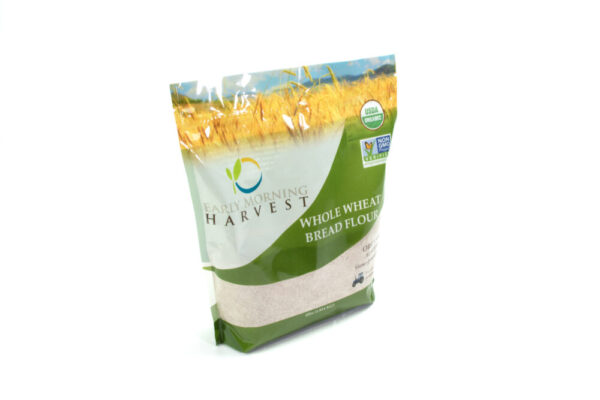 Flour: Early Morning Harvest Organic Non-GMO Whole Wheat Bread Flour – 4 lb bag