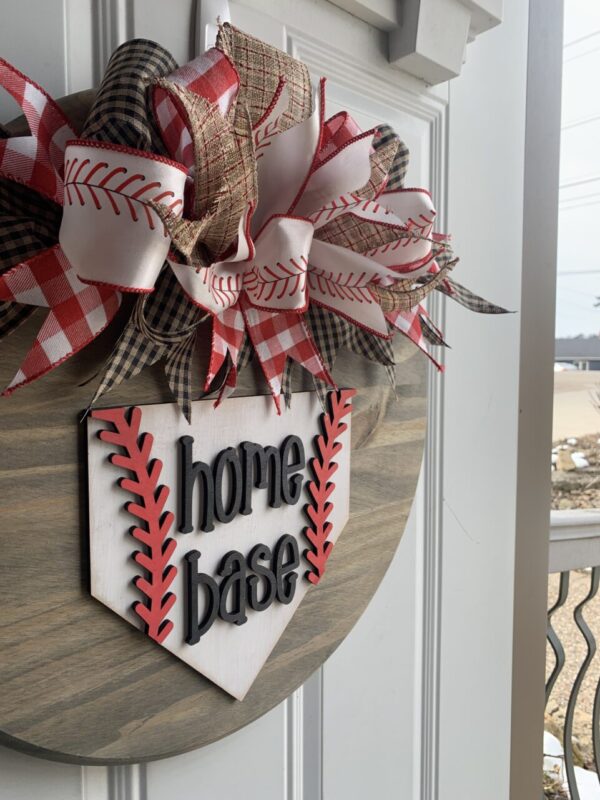 Home Base Baseball Door Hanger
