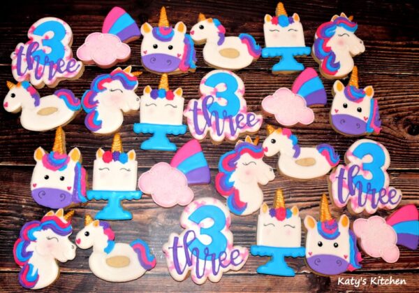 Custom Birthday Cookies- Girl Themes