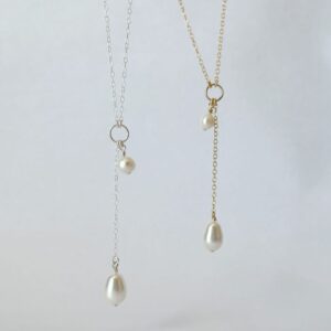Pearl Layered Dangle Necklace