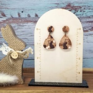 Chocolate Easter Bunny Polymer Clay Earrings