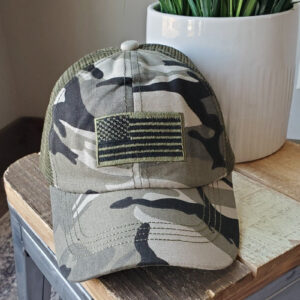 Camo Flag Baseball Cap