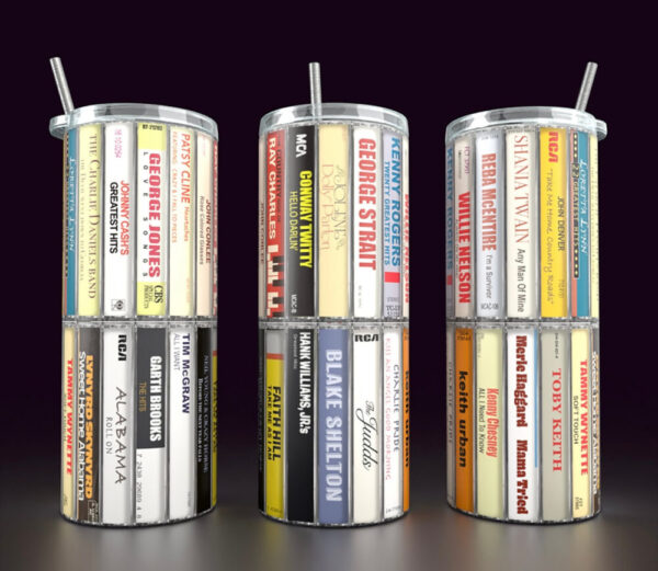 90s Country Music Cassette Tape Tumbler