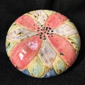 Floral Garden Stone Pottery by Artist Eileen Rooney