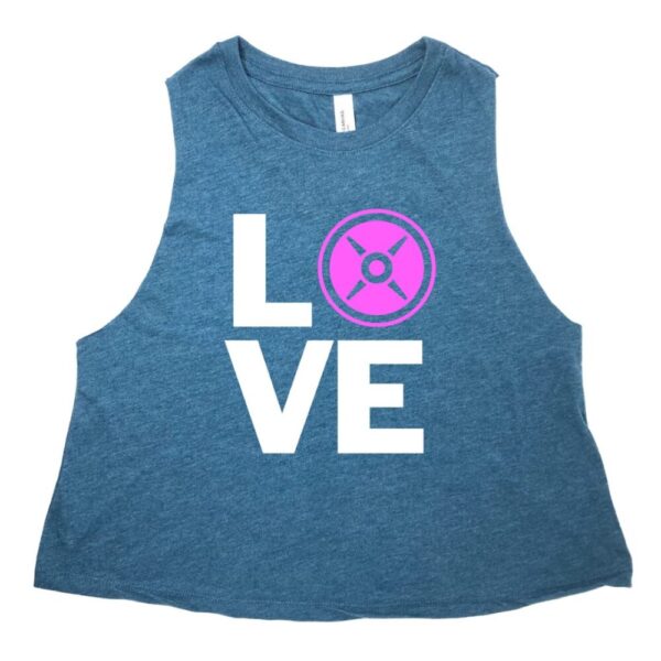 Love Weight Plate Crop Tank