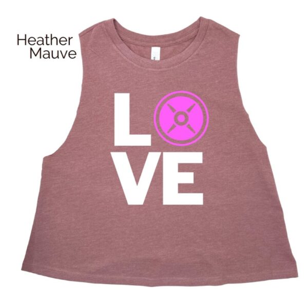 Love Weight Plate Crop Tank