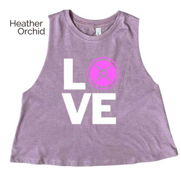 Love Weight Plate Crop Tank