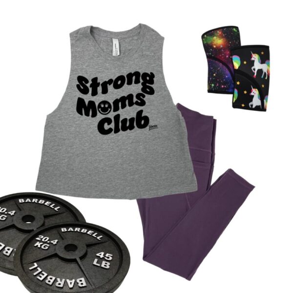 Strong Moms Club Crop Tank